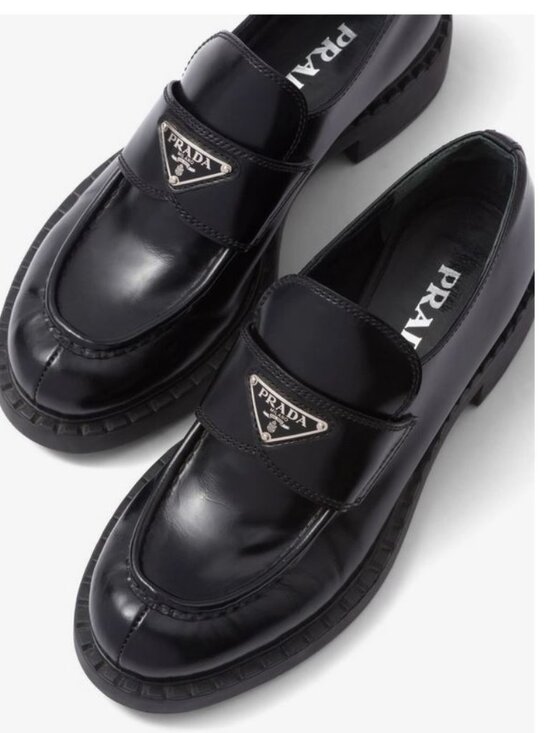 prada Shoes - Brand new Prada sz 7 brushed leather loafers- $1,300 RETAIL